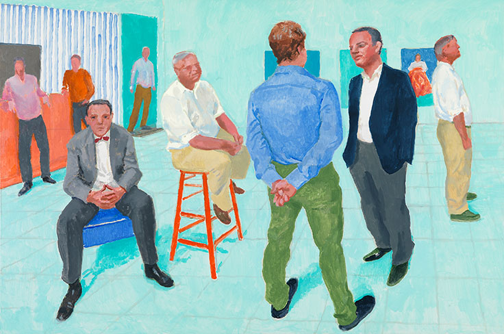 David Hockney – Figures in Tune with their Setting